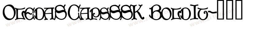 OledaSCapsSSK BoldIt字体转换